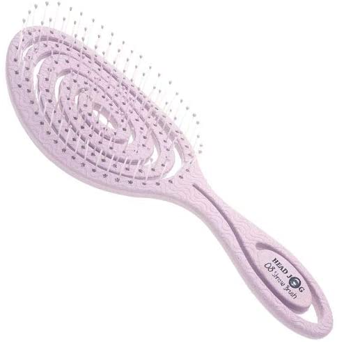 Head Jog Straw Hair Brush - Colours May Vary